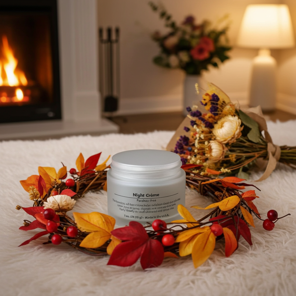 Blue Fire Night Renewal Crème — Deep Hydration & Radiant Skin by Morning Blue Fire Pear