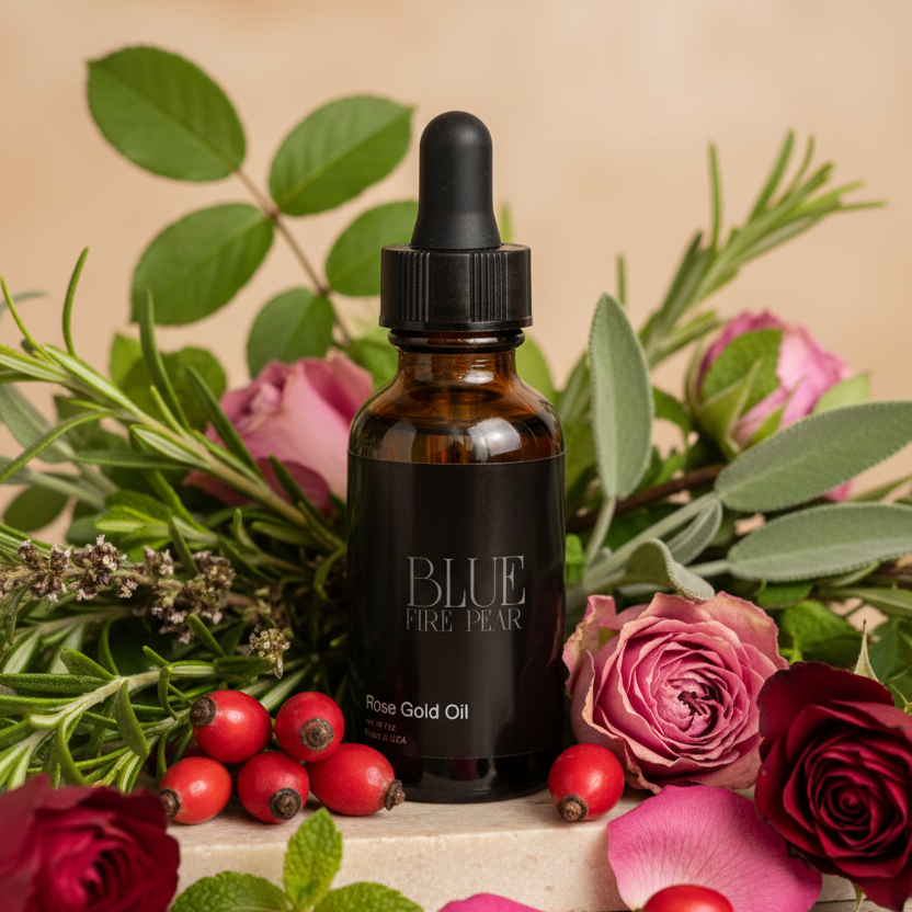 Rosehip Anti-Aging Facial Oil | 9 Plant-Based Oils - Premium Skin Care from Blue Fire Pear - Just $23! Shop now at Blue Fire Pear